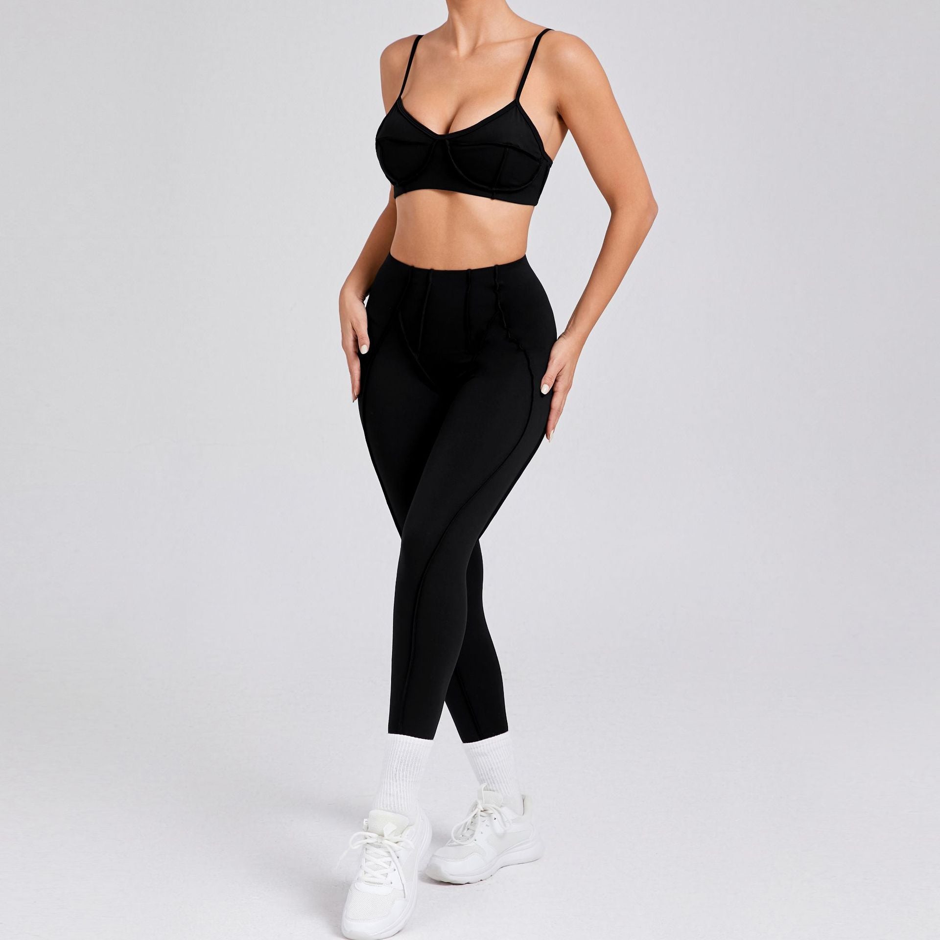 Sculpt Seamless Activewear Set –Black