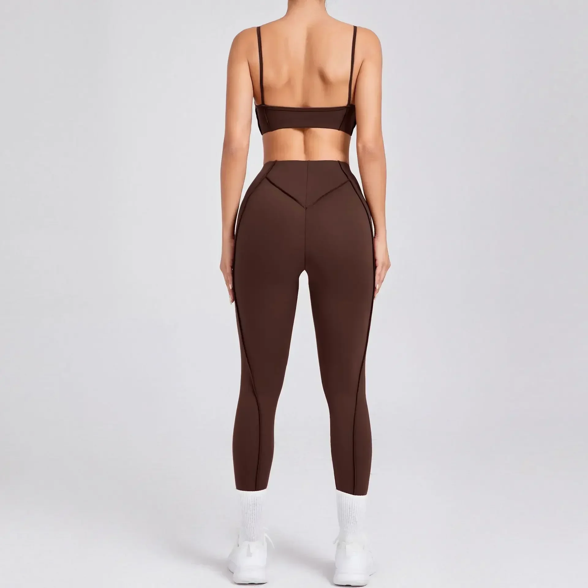 Sculpt Seamless Activewear Set –Brown